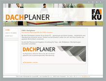 Tablet Screenshot of dachplaner.faku.de